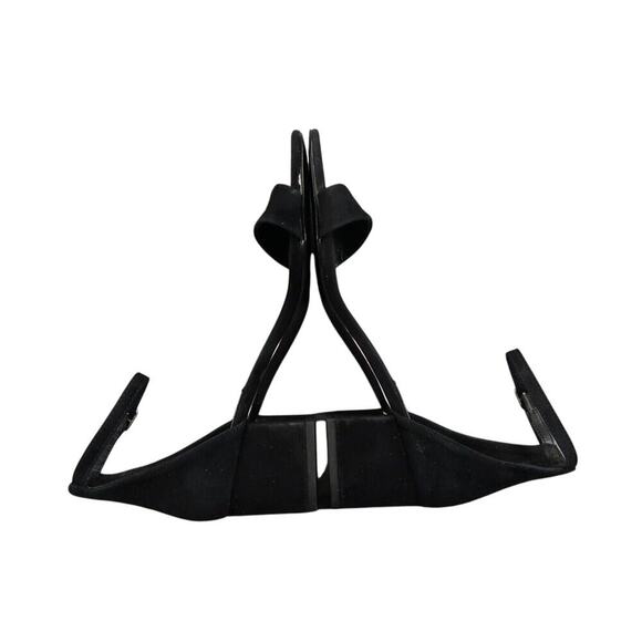 Steve Madden Shoes Womens 8 Sandal Dressy Block Heel Leather Black Ankle Strap - Picture 10 of 13